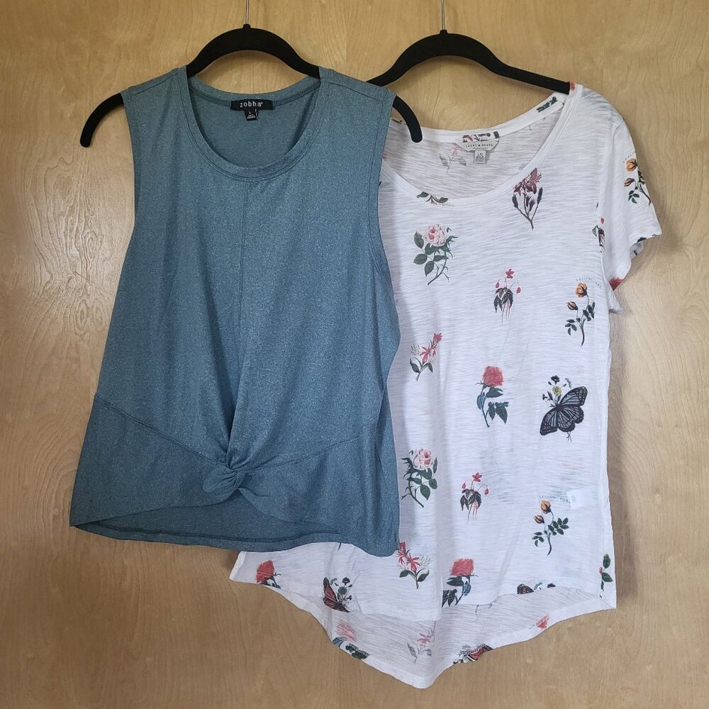 Bundle of Two Fun Boho Tops Size Large